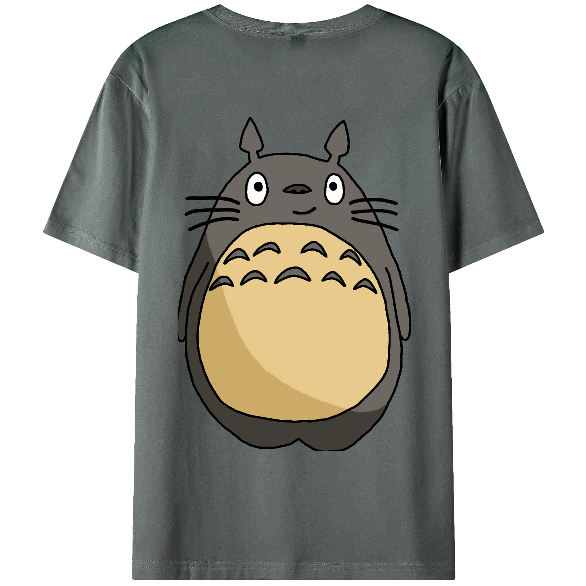 （画像用） となりのトトロ 草壁メイ 草壁サツキ My Neighbor Totoro Satsuki Kusakabe Mei Kusakabe 綿100％ メンズ半袖Tシャツ（バックプリント） 通気性